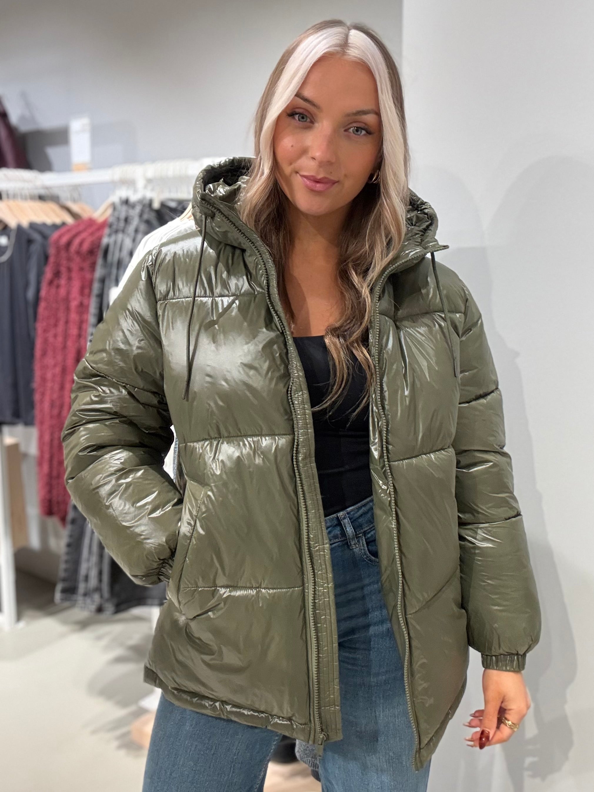 NMALLIE Puffer Jacket - Kalamata